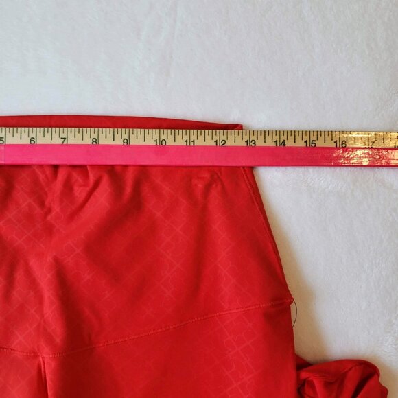 SHEFIT nwt Boss Leggings SilkSculpt Seamless High Rise 2Luxe Orange Red Rush - Picture 11 of 14